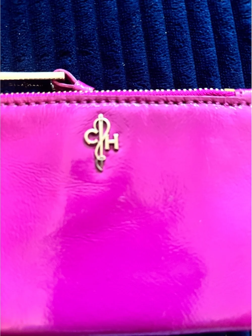 Cole Haan Pink Patent Leather Wristlet Wallet
